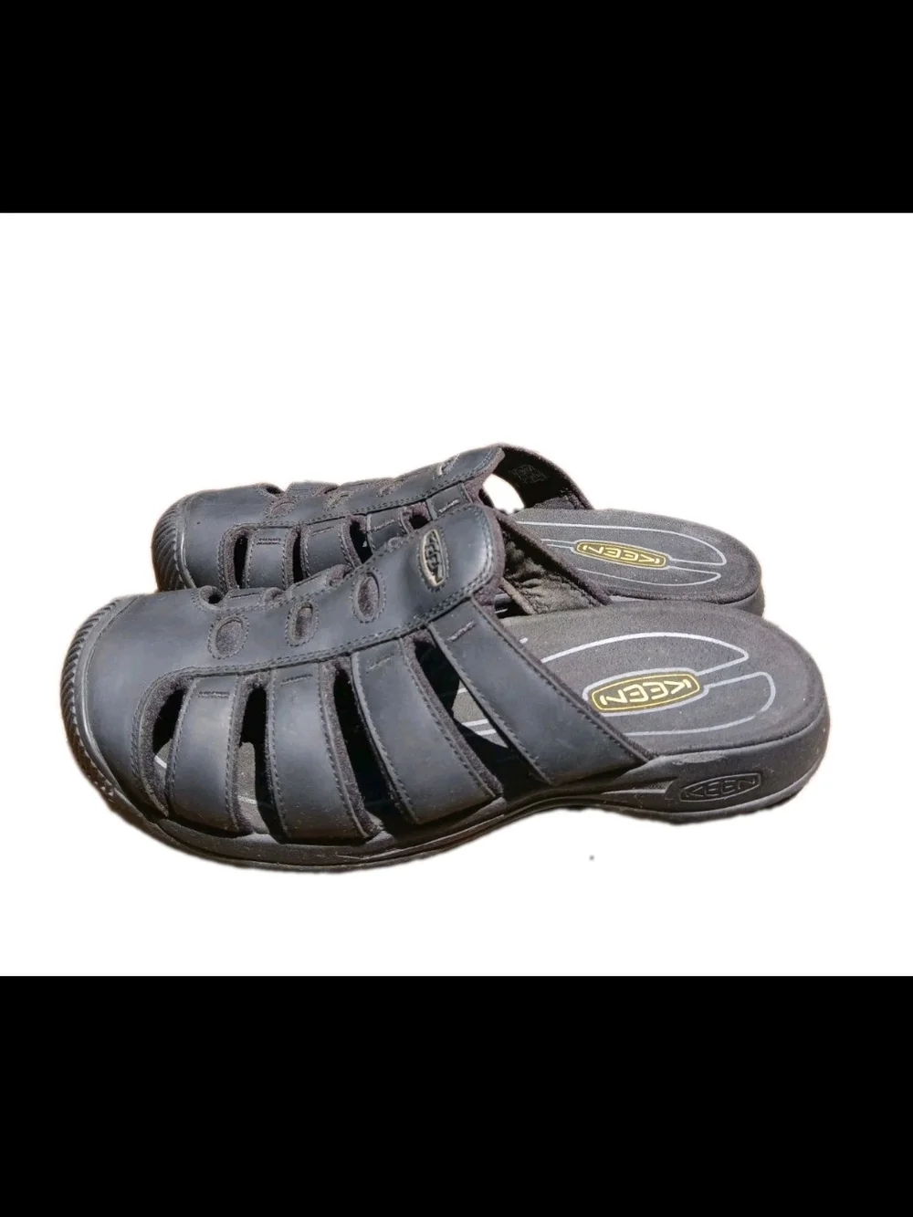 KEEN Men's Aruba Black Closed-Toe Slide Slip-On Sandals US 8.5 EU 41